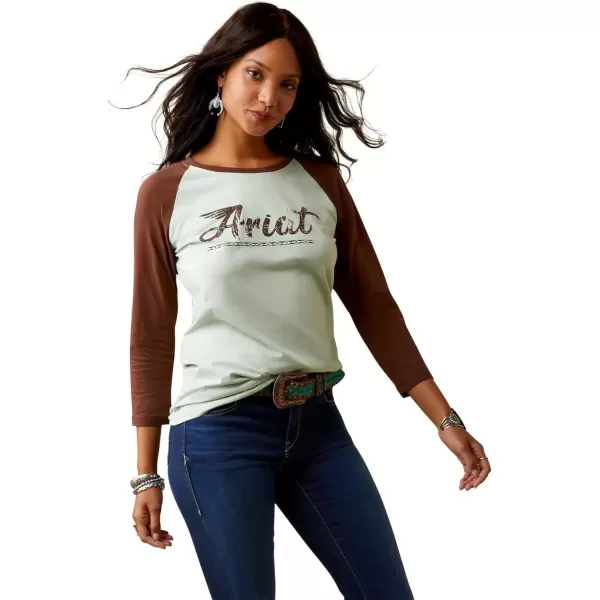 imageAriat Womens Graphic TShirtFrosty GreenAriat Classic