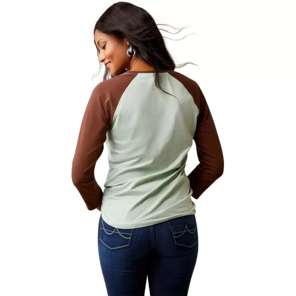 imageAriat Womens Graphic TShirtFrosty GreenAriat Classic