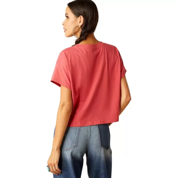 imageAriat Womens Graphic TShirtGarnet RoseLone Star