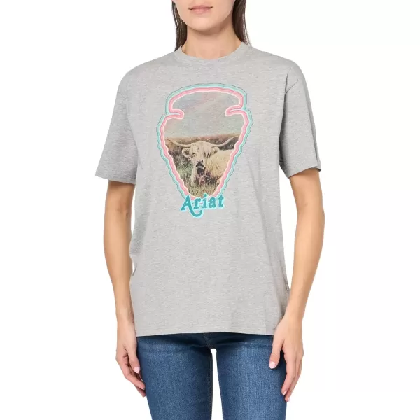 imageAriat Womens Graphic TShirtHeather Grey