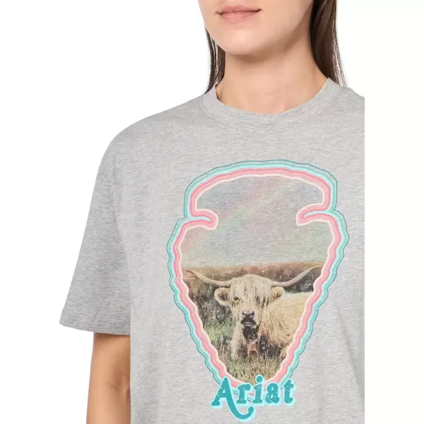 imageAriat Womens Graphic TShirtHeather Grey
