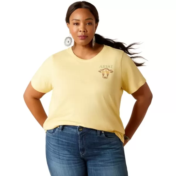 imageAriat Womens Graphic TShirtJojobaCow Sunset
