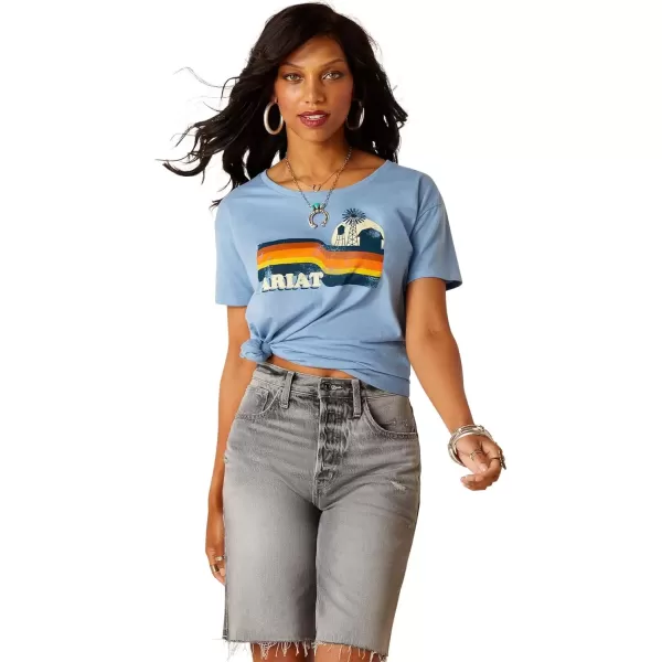 imageAriat Womens Graphic TShirtLight Blue Heather