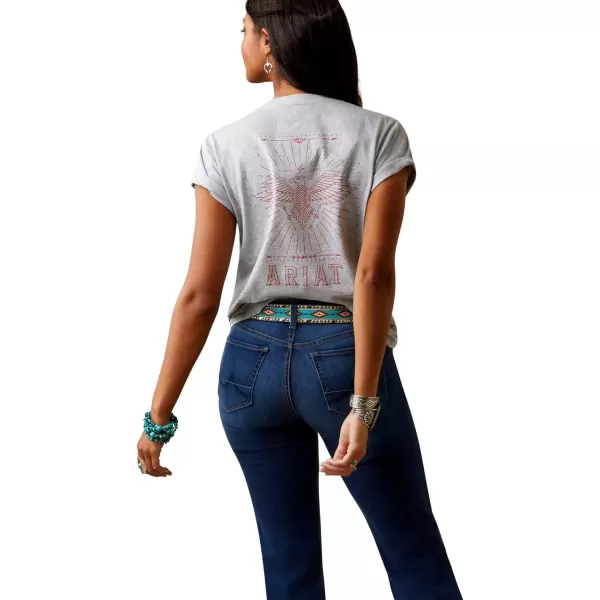 imageAriat Womens Graphic TShirtLight Heather GreyFly High