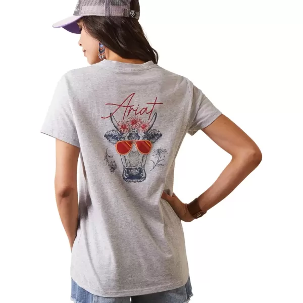 Light Heather Grey/Real Cool Cow Tee