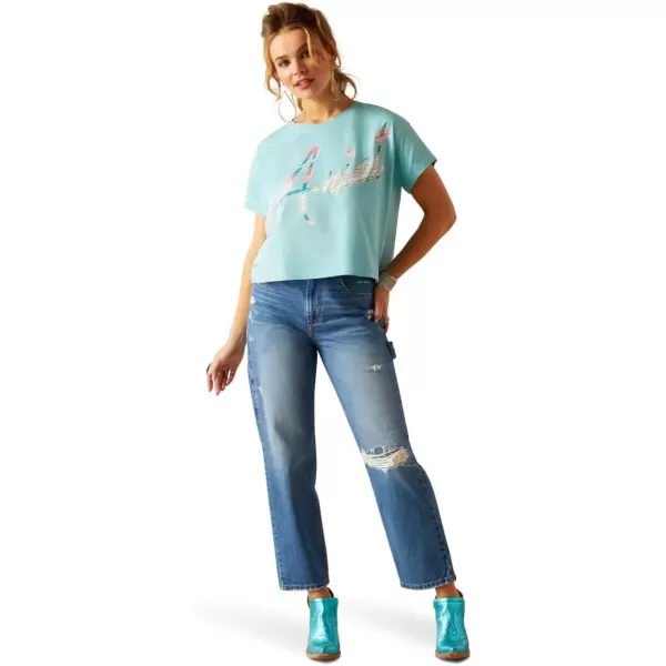imageAriat Womens Graphic TShirtMarine BlueMills