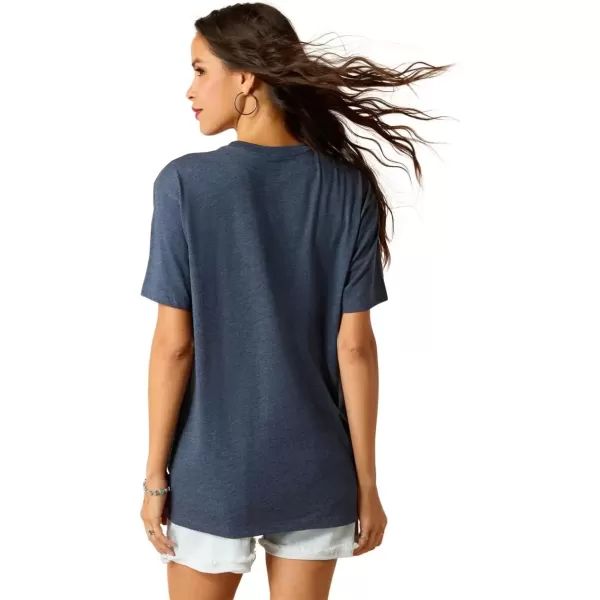 imageAriat Womens Graphic TShirtNavy HeatherAriat Usa Born