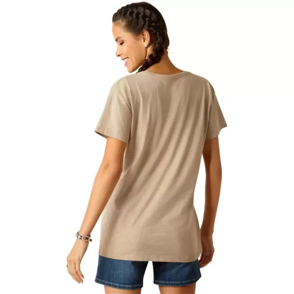 imageAriat Womens Graphic TShirtOatmeal HeatherAriat Cow Cover