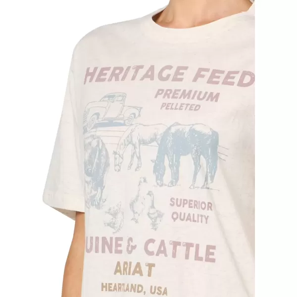 imageAriat Womens Graphic TShirtOatmeal HeatherFeed