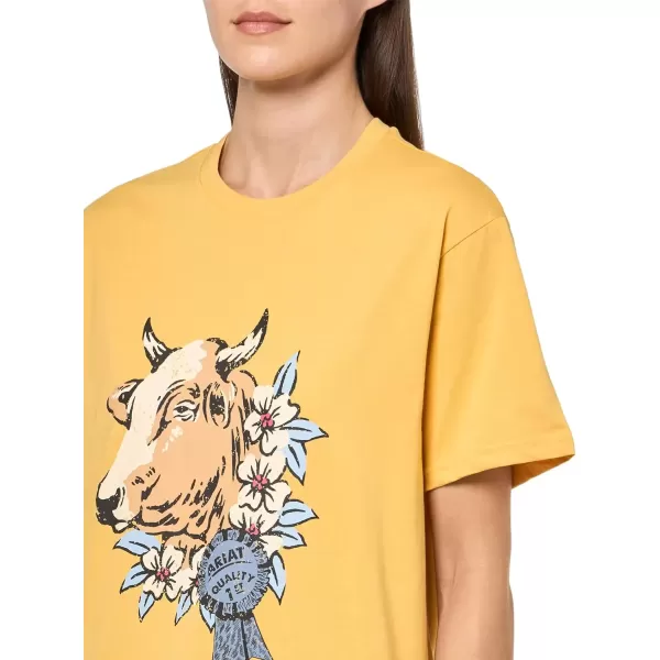 imageAriat Womens Graphic TShirtOchre1st Prize