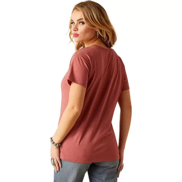 imageAriat Womens Graphic TShirtRed Clay HeatherAriat Herd That