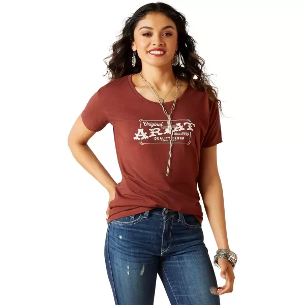 imageAriat Womens Graphic TShirtRust HeatherAriat Denim Label