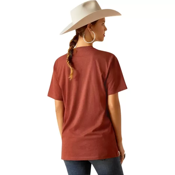 imageAriat Womens Graphic TShirtRust HeatherAriat Horseshoe