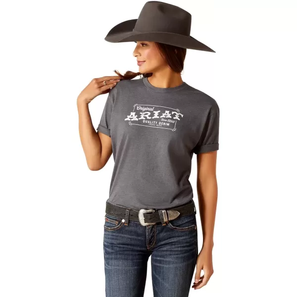imageAriat Womens Graphic TShirtTitaniumAriat Denim Label