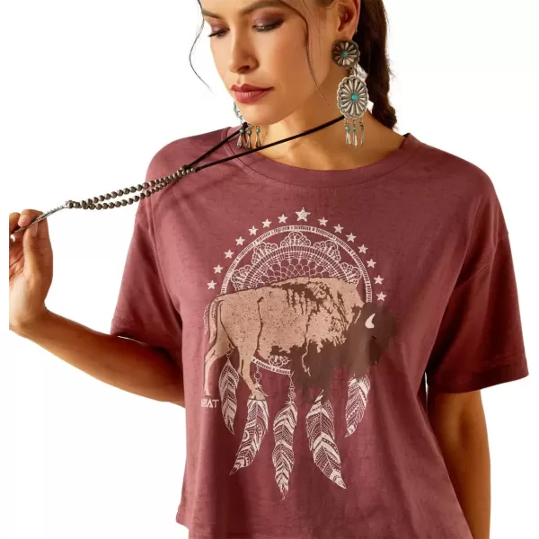 imageAriat Womens Graphic TShirtWild GingerBuffalo Territory