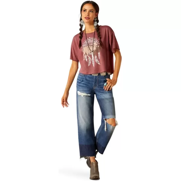 imageAriat Womens Graphic TShirtWild GingerBuffalo Territory