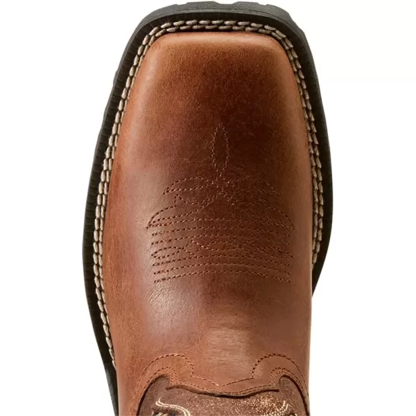 imageAriat Womens Unbridled Rancher VentTEK Western BootCopper MetallicHickory Smoke