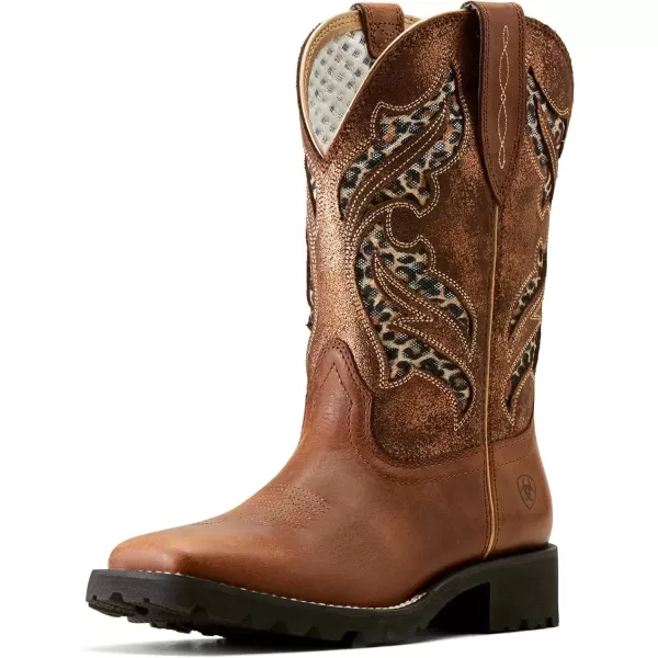 imageAriat Womens Unbridled Rancher VentTEK Western BootCopper MetallicHickory Smoke