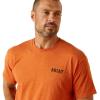 imageAriat Mens Graphic TShirtAdobe HeatherRattler Skull