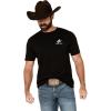 imageAriat Mens Graphic TShirtBlackBronco Flag