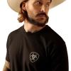 imageAriat Mens Graphic TShirtBlackCactus Flag