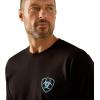 imageAriat Mens Graphic TShirtBlackChrome Wire