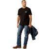 imageAriat Mens Graphic TShirtBlackChrome Wire