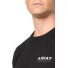 imageAriat Mens Graphic TShirtBlackPaisley Shield