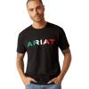 imageAriat Mens Graphic TShirtBlackViva Mexico