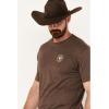 imageAriat Mens Graphic TShirtBrown HeatherTonal Flag