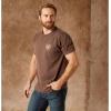 imageAriat Mens Graphic TShirtBrown HeatherWestern Wheat