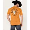 imageAriat Mens Graphic TShirtBuckhorn HeatherBison Skull