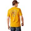 imageAriat Mens Graphic TShirtBuckhorn HeatherWestern Wire