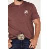 imageAriat Mens Graphic TShirtBurgundy HeatherMinimalist