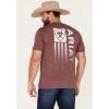 imageAriat Mens Graphic TShirtBurgundy HeatherMinimalist