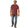 imageAriat Mens Graphic TShirtBurgundy HeatherQuadrant