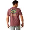 imageAriat Mens Graphic TShirtBurgundy HeatherSerape Fill