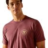 imageAriat Mens Graphic TShirtBurgundy HeatherSerape Fill