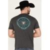 imageAriat Mens Graphic TShirtCharcoal HeatherCircular Zuni