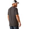 imageAriat Mens Graphic TShirtCharcoal HeatherLicense Plate Cowboy