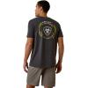 imageAriat Mens Graphic TShirtCharcoal HeatherOffset Circle