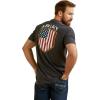 imageAriat Mens Graphic TShirtCharcoal HeatherPatriot Badge