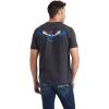 imageAriat Mens Graphic TShirtCharcoal HeatherWingspan