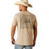 imageAriat Mens Graphic TShirtKhaki HeatherBandana Script