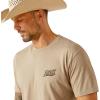imageAriat Mens Graphic TShirtKhaki HeatherBandana Script