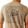 imageAriat Mens Graphic TShirtKhaki HeatherBandana Script