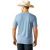 imageAriat Mens Graphic TShirtLight Blue HeatherUsa Range