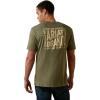 imageAriat Mens Graphic TShirtMilitary HeatherCurve Ball