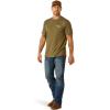 imageAriat Mens Graphic TShirtMilitary HeatherOutline Wing