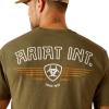 imageAriat Mens Graphic TShirtMilitary HeatherOutline Wing